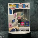 Demon Slayer : Inosuke Hashibira Flocked #875 Funko POP! Action Figure Toy W Protector Gift