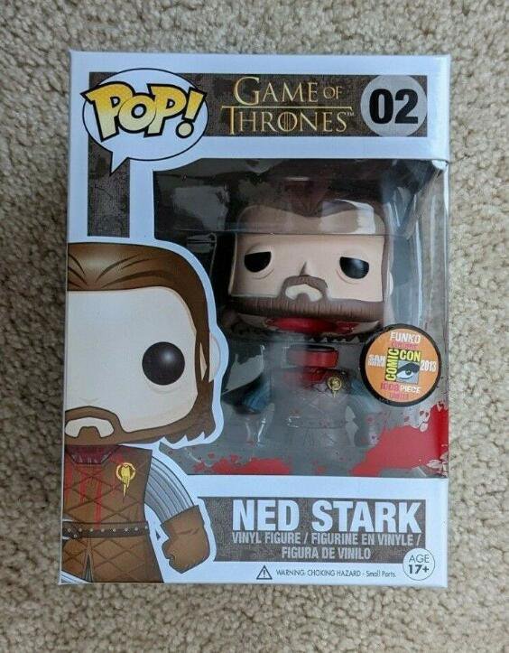 Game of Thrones Headless Ned Stark #02 Funko POP! Action Figure Toy W Protector Gift