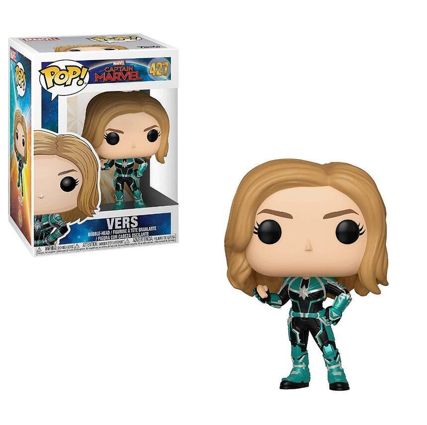 Marvel - Captain Marvel: Vers #427 Funko POP! Action Figure Toy W Protector Gift