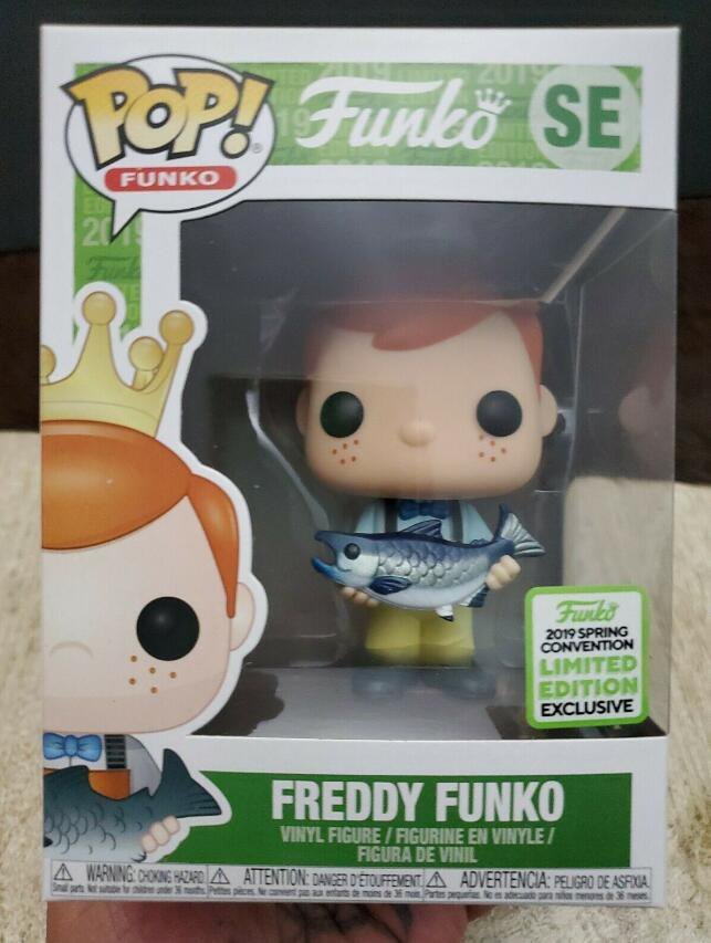Freddy with Fish #SE Freddy Funko Funko POP! Action Figure Toy W Protector