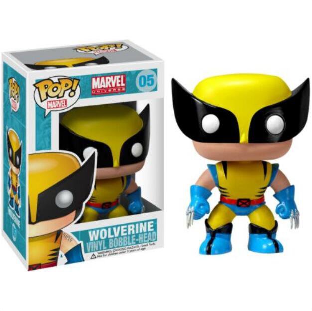 Marvel Universe Series #05 Wolverine Funko POP! Action Figure Toy W Protector Gift