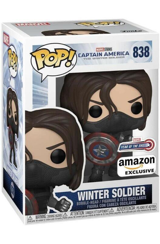 Marvel Year of the Shield The Winter Soldier #838 Funko POP! Action Figure Toy W Protector Gift
