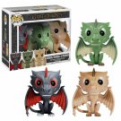 Game of Thrones Drogon Rhaegal Viserion Dragon 3-Pack Funko POP! Action Figure Toy Gift
