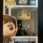Star Wars Rogue One Captain Cassian Andor #139 Funko POP! Action Figure Vinyl Toy W Protector