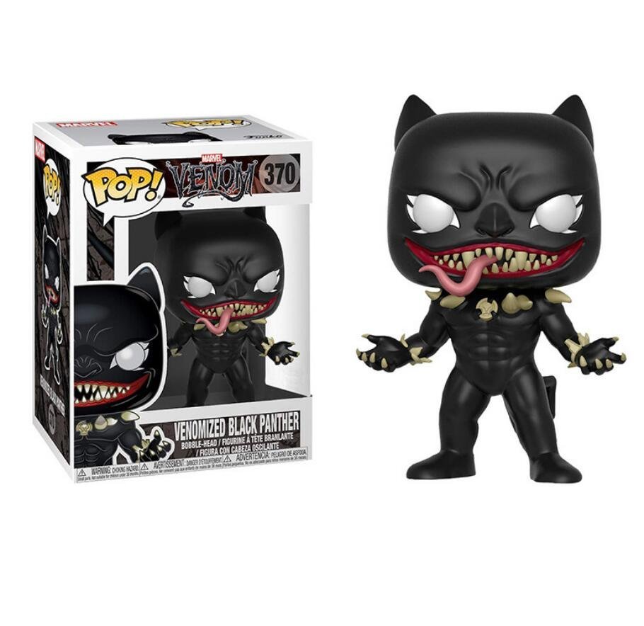 Marvel Venomized Black Panther #370 Funko POP! Action Figure W Protector Gift