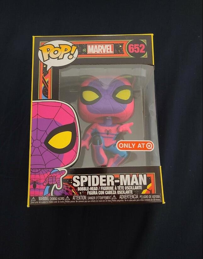 Marvel Spider-Man Black Light #652 Funko POP! Action Figure Vinyl PVC Toy
