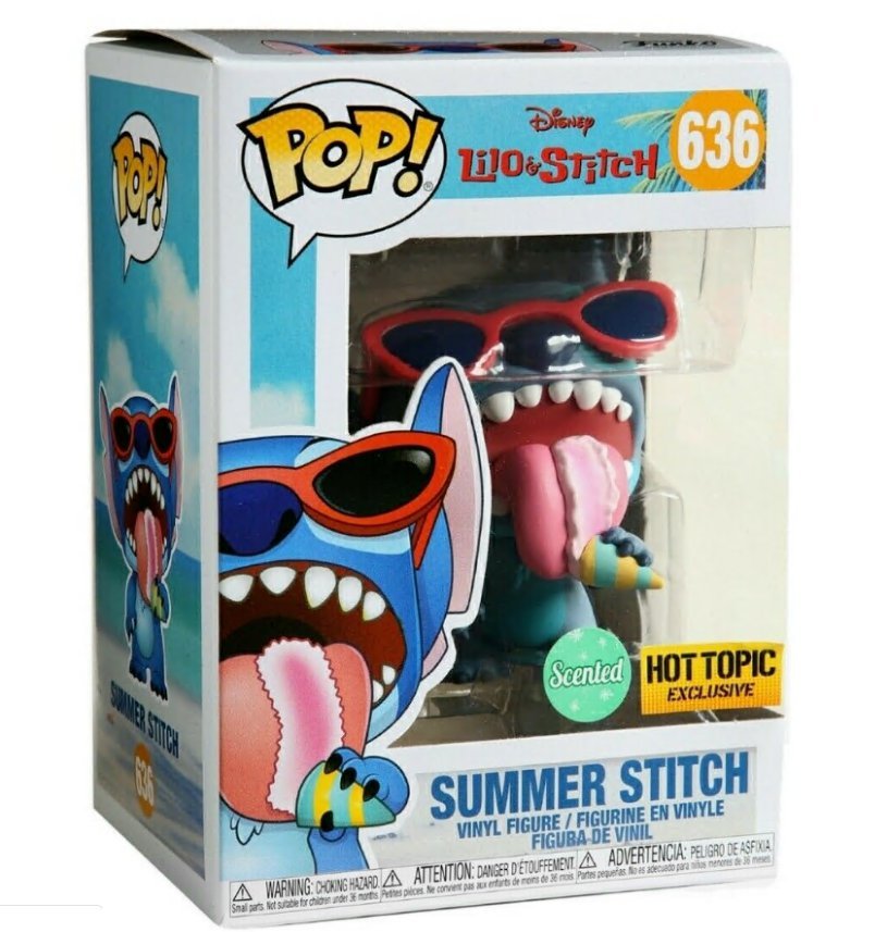 Scented Summer Stitch Hot Topic Exclusive #636 Funko POP! Action Figure Vinyl PVC Toy