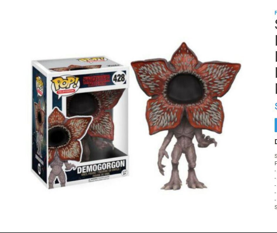 Stranger Things - Demogorgon #428 Funko POP! Action Figure Vinyl PVC Toy