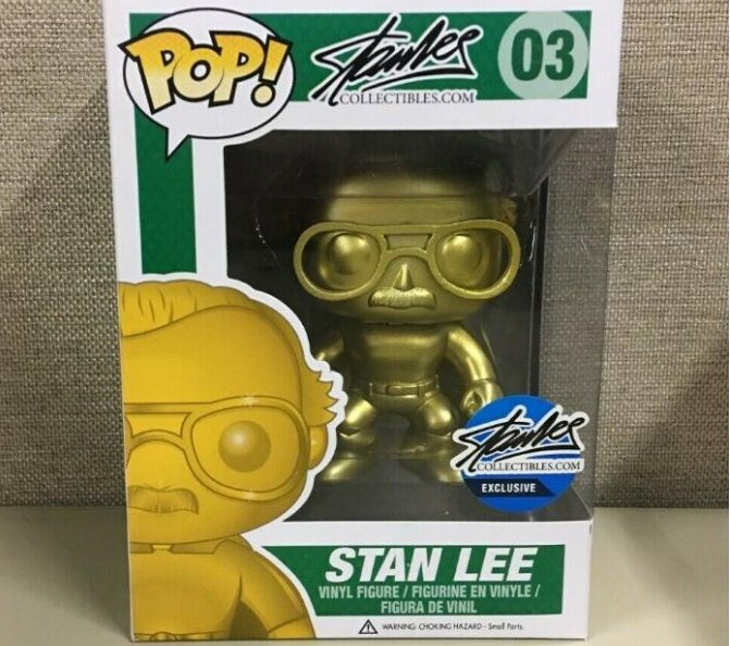 Stan Lee Gold Superhero #03 Funko POP! Action Figure Vinyl PVC Toy