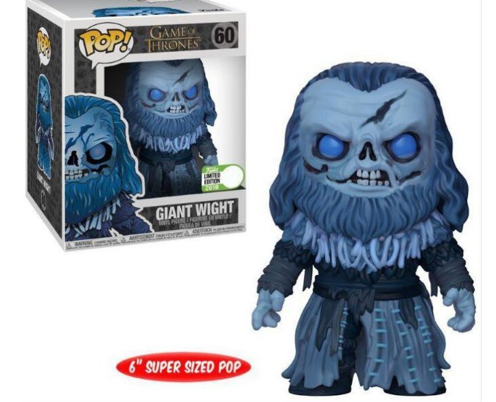 Giant Wight 6" Super Sized Game of Thrones #60 Funko POP! Action Figure Vinyl PVC Toy