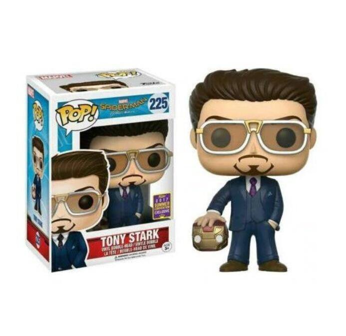 Tony Stark Iron Man Spider-man Movies Marvel Comics #225 Funko POP! Action Figure Vinyl PVC Toy