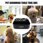 Dog Cat Supplies Table Scissors Dog Comb Boxes Plastic Storage Box On the bracket Pet Grooming Tools