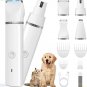ATUBAN Dog Clippers Grooming Kit Hair Clipper-Low Noise Paw Trimmer-Cordless Quiet Nail Grinder
