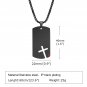 Vnox Mens Sidecross Dog Tag Necklaces, Anti Allergy Stainless Steel Pendant Collar