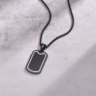 Mprainbow Stainless Steel Dog Tags Necklaces for Men Boys, Waterproof Pendant Necklaces