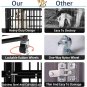 48/38 Inch Heavy Duty Indestructible Dog Crate, Escape Proof Dog Cage Kennel