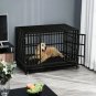 48/38 Inch Heavy Duty Indestructible Dog Crate, Escape Proof Dog Cage Kennel