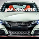 Custom Vinyl Windshield Banner (Multiple Sizes and Colors)
