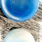 Handmade Pearlescent Blue and Pearlescent White Epoxy Resin Jar with Lid