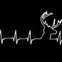 Deer Hunting Makes My Heart Beat Vinyl Decal. Deer, Hunting, Buck,