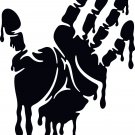 (2x) "Drippin' Hand" Vinyl Decal