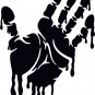 (2x) "Drippin' Hand" Vinyl Decal