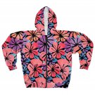 Aqua flowers - Unisex Zip Hoodie
