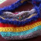 Fold over flap over crazy crochet bag!