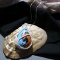 Seed beaded bezel tear drop focal