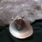  .999% Fine silver shell with CZ