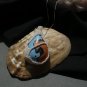 Seed beaded bezel tear drop focal