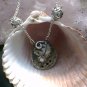  .999% Fine silver shell with CZ