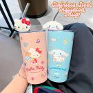 Hello Kitty Straw Cup - Cute Cinnamoroll Kuromi Stainless Steel Insulated Mug