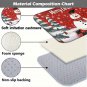 Christmas Kitchen Floor Mat - Washable Doormat for Home, Living Room & Bedroom