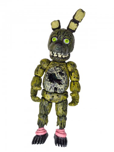 FNAF Five Nights At Freddy&Acirc;&acute;s Springtrap 8" hard plastic mexican toy figure