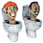 Skibidi Toilet 2 toilets speaker camera 4 hard plastic mexican toy figures bundl