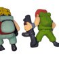 Metal Slug 6 piece hard plastic mexican toy figures set  3.5" video game