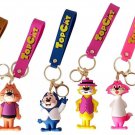 Top Cat 3D Silicone Pendant Keychains Keyrings Bag Charms Benny Spook Brain Choo