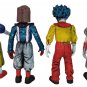 Deep Web clowns kids club misterio mexican 6" 4 hard plastic figures Vigevani