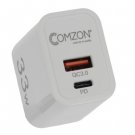 Fast USB PD 33 watt & QC3 18 watt Wall Charger Type-C and A ports