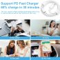 iPhone Fast Charger 3+3Pack 20W USB C Wall Charger with 6FT Fast Charging Cable