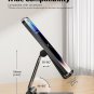 Dual Folding Cell Phone Stand, Fully Adjustable Foldable Desktop Phone Holder Cradle Dock