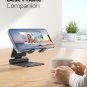 Dual Folding Cell Phone Stand, Fully Adjustable Foldable Desktop Phone Holder Cradle Dock