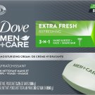 DOVE MEN + CARE 3 in 1 Bar Cleanser for Body, Face, and Shaving Extra Fresh Body and Facial Cleanser