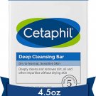 Cetaphil Bar Soap, Deep Cleansing Face and Body Bar, Pack of 3