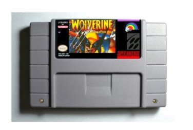 Wolverine Adamantium Rage SNES 16-Bit Video Game Cartridge Super Nintendo NTSC English