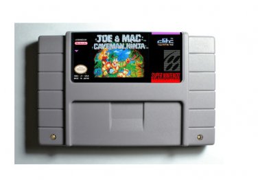 Joe & Mac Caveman Ninja SNES 16-Bit Video Game Cartridge Super Nintendo NTSC English