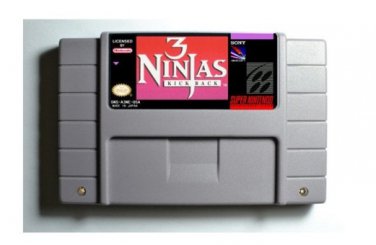 3 Ninjas Kick Back SNES 16-Bit Video Game Cartridge Super Nintendo NTSC English