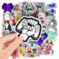60 pcs Gaming Stickers Video Game Controller Decals for Laptop Phone Scrapbook 5.5 cm
