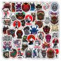 50 pcs Japanese Samurai Set B Stickers Decals for Laptop Phone Scrapbook 5.5 cm